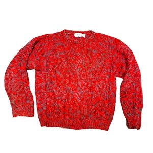 Vintage 100% Wool Hand Knit Sweater